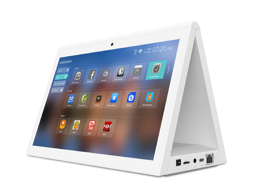 RK3288 blanc PC de Tablette d'Android de 10,1 pouces, double Tablette d'Android d'écran de position