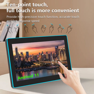 13Tablette de salle de conférence montée sur le mur de 0,3 pouces avec NFC/RFID et POE pour une intégration de bureau intelligent