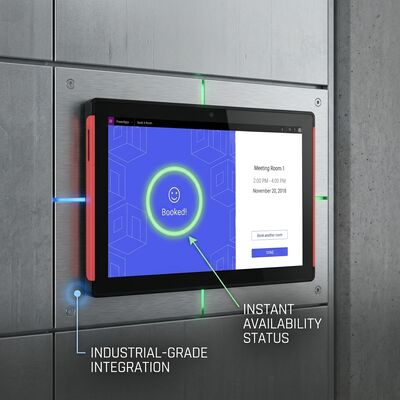 15Tablette de salle de conférence RK3566 de 6 pouces avec alimentation POE et éclairage double face