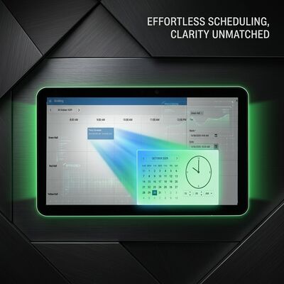 15Tablette de salle de conférence RK3566 de 6 pouces avec alimentation POE et éclairage double face