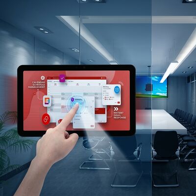 15Tablette de salle de conférence RK3566 de 6 pouces avec alimentation POE et support NFC