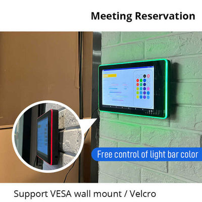 Système de réservation de salles de réunion 14 pouces RK3568 Tablette Android avec lumière LED pour salles de conférence