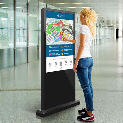 Machine de publicité interactive multi-touch de 32 pouces avec écran HD 1080P / 4K et prise en charge du système Android / Windows