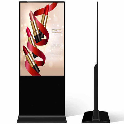 Affichage publicitaire LCD de 75 pouces verticale AD Kiosk Affichage tactile Android Totem debout au sol