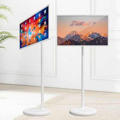 21.5 pouces RK3588 Stand By Me Écran tactile mobile Moniteur de sol debout Android sans fil Portable Smart TV Pour la maison