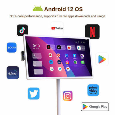 Portable intérieur 24 pouces Android mobile Smart Stand By Me plancher Standing Smart TV