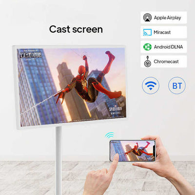 27 pouces RK3566 8+128GB Grande mémoire Stand By Me Portable TV Machine de diffusion en direct