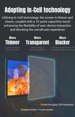 10.1 pouces RK3399 Tablette de contrôle de la maison intelligente montée sur le mur avec lumière LED et Android 13
