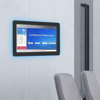 10.1 pouces RK3399 Tablette de contrôle de la maison intelligente montée sur le mur avec lumière LED et Android 13