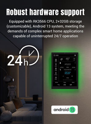 9.7 pouces Android 13 tablette d'automatisation tout en un RK3566 écran de contrôle de la maison intelligente