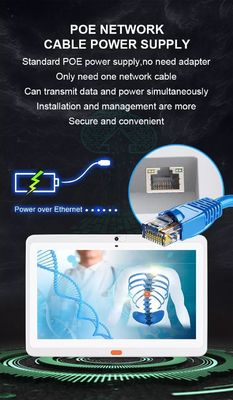 15.6 pouces RK3399 POE Tablette Android murale PC Tablette médicale pour usage hospitalier