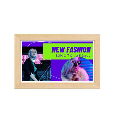21.5 pouces RK3588 Cadre en bois Android 13 Tablette POE NFC Tablette murale pour une utilisation publicitaire