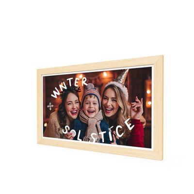 21.5 pouces RK3588 Cadre en bois Android 13 Tablette POE NFC Tablette murale pour une utilisation publicitaire