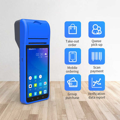 Terminal de paiement mobile NFC intelligent 5,5 pouces Machine de point de vente portable Terminal intelligent portable avec imprimante et caméra