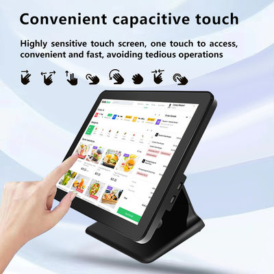 Nouveau design Terminal de point de vente de bureau 15 pouces 60Hz 8+256 Go N100 CPU Caisse enregistreuse de vente au détail avec imprimante et scanner