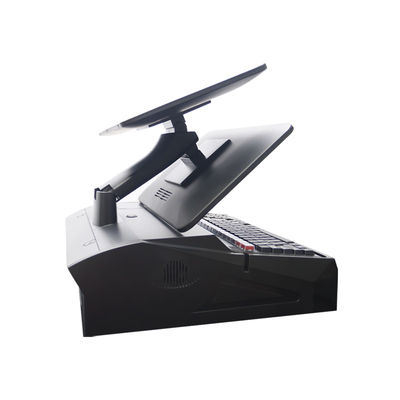 13.3/15.6 pouces Écran tactile double Système de point de vente I3 Système Windows Terminal de point de vente au détail avec base pliable