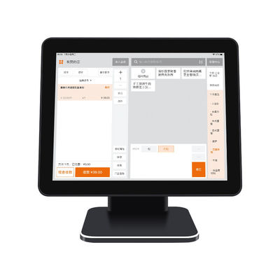 15.6 pouces écran tactile POS Caisse de compte Win7/10 Compatible reçu Imprimante Hôtel Banque Self-Service Kiosque Code Scanner Paiement