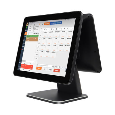 15.6 pouces écran tactile POS Caisse de compte Win7/10 Compatible reçu Imprimante Hôtel Banque Self-Service Kiosque Code Scanner Paiement