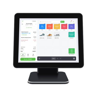 15.6 pouces écran tactile POS Caisse de compte Win7/10 Compatible reçu Imprimante Hôtel Banque Self-Service Kiosque Code Scanner Paiement