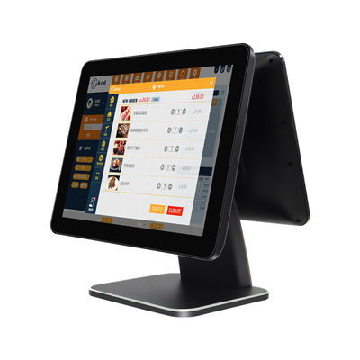 15.6 pouces écran tactile POS Caisse de compte Win7/10 Compatible reçu Imprimante Hôtel Banque Self-Service Kiosque Code Scanner Paiement