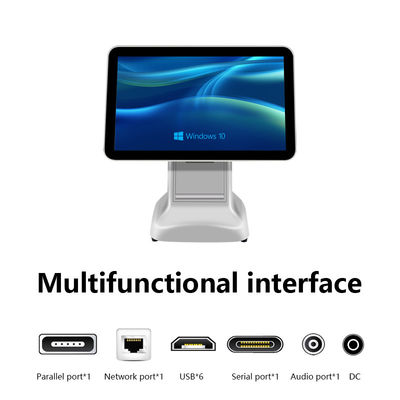 Produit Terminal de trésorerie 15,6 pouces Android POS tout en un supermarché mini caisse enregistreuse avec sortie d'imprimante couleur