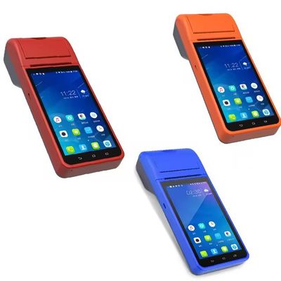 Système d'exploitation Android 8.1, système de caisse portable POS NFC de 5,5 pouces avec imprimante thermique de reçus 58 mm