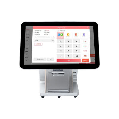 Compatible avec Android 15.6 pouces Moniteur système POS à double écran Moniteur tactile IPS durable pour le restaurant du supermarché