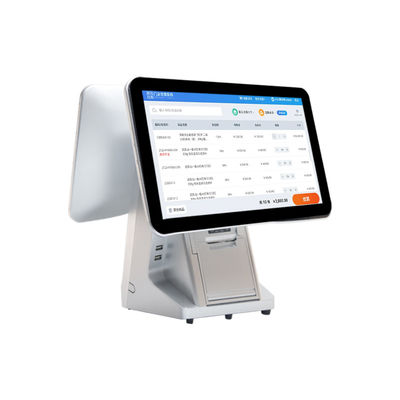 Compatible avec Android 15.6 pouces Moniteur système POS à double écran Moniteur tactile IPS durable pour le restaurant du supermarché