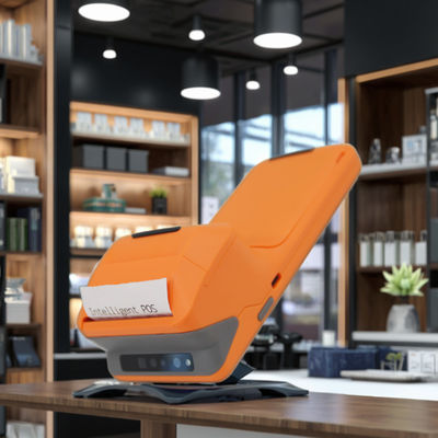 Android 11 Terminal POS portable de 5,45 pouces avec imprimante thermique de 58 mm Connectivité NFC WiFi USB et mémoire de 32 Go / 64 Go