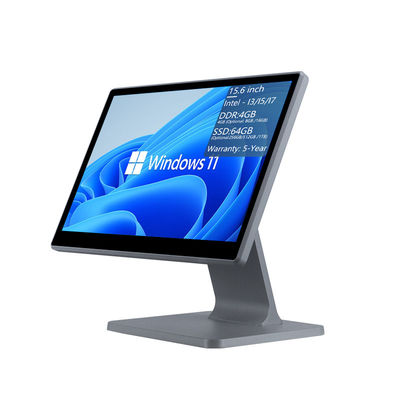 Mémoire DDR3 4 Go Terminal de point de vente POS 15,6 pouces pour restaurant Tout-en-un Machine POS tactile Systèmes POS Win