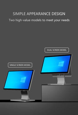 Mémoire DDR3 4 Go Terminal de point de vente POS 15,6 pouces pour restaurant Tout-en-un Machine POS tactile Systèmes POS Windows