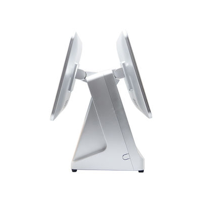 Système de point de vente Android à double écran 15,6'' et 14'' avec tiroir-caisse et terminal de point de vente logiciel tactile intelligent tout-en-un