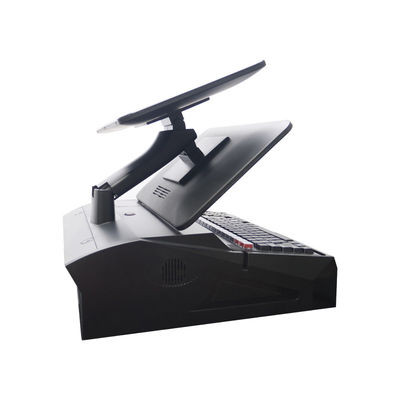 15.6 pouces double écran tactile tout en un système de point de vente avec tiroir de trésorerie et intégré à l'imprimante 58 mm 2 GB RAM Supermarché