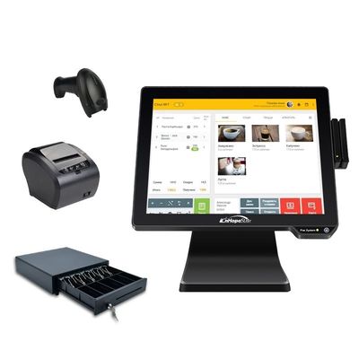Imprimante thermique de commande de restaurant avec résolution Win/Android POS Registre de trésorerie 13.3/15.6 pouces 1366*768 Résolution