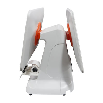 Système de terminal de point de vente (POS) tout-en-un Core White avec interface USB3.0, scanner, caisse enregistreuse, avec imprimante 80 mm et écran LCD 15,6 pouces