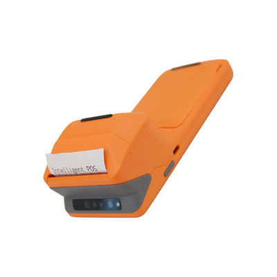 5.45 pouces Portable machine de postion portable Smart NFC Terminal de paiement mobile Système de postion orange avec imprimante de caméra