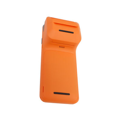 5.45 pouces Portable machine de postion portable Smart NFC Terminal de paiement mobile Système de postion orange avec imprimante de caméra