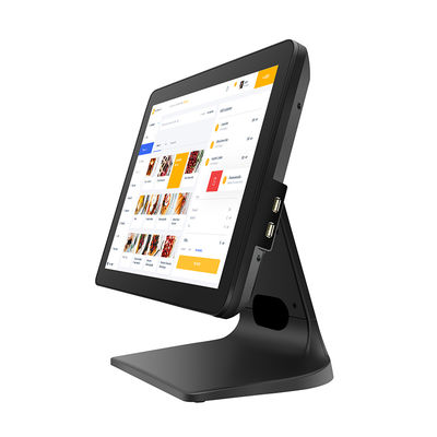 Caisse enregistreuse POS 15,6" 8+256 Go avec grande mémoire, écran 1080P, machine POS Windows 10 tactile avec afficheur client