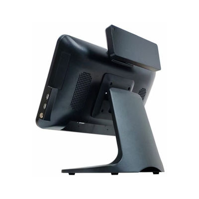 Caisse enregistreuse POS 15,6" 8+256 Go avec grande mémoire, écran 1080P, machine POS Win 10 tactile avec afficheur client