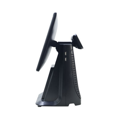 Caisse enregistreuse tactile 15,6" hautes performances avec processeur I3, tout-en-un pour supermarché, avec écran client