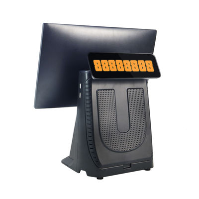 Caisse enregistreuse tactile 15,6" hautes performances avec processeur I3, tout-en-un pour supermarché, avec écran client