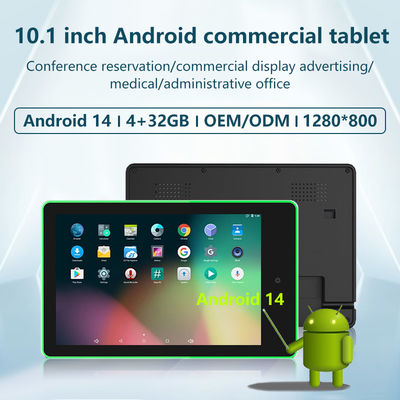 Tablette Android 10,1 pouces à montage mural avec Rockchip RK3576 Quad-core et barre lumineuse LED 4 côtés pour la réservation de salles de réunion
