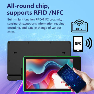 Tablette Android 10,1 pouces à montage mural avec Rockchip RK3576 Quad-core et barre lumineuse LED 4 côtés pour la réservation de salles de réunion