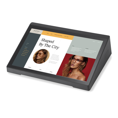 10.1 pouces bureau horizontal android tablette pc ordinateur écran tactile RJ45 POE lecteur NFC secteur industriel entreprise hôtel restaurant commerce de détail