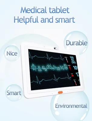 Support mural pour tablette médicale 13,3 pouces Android avec écran tactile, Wi-Fi, 4G, POE, NFC et fonction d'appel pour hôpital et clinique