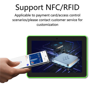 Tablette Android de 8 pouces montée sur le mur avec 10 points de contact capacitif, PoE et NFC pour la réservation de salles de réunion