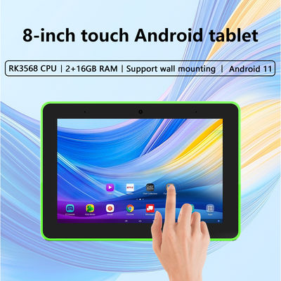 Tablette Android de 8 pouces montée sur le mur avec 10 points de contact capacitif, PoE et NFC pour la réservation de salles de réunion