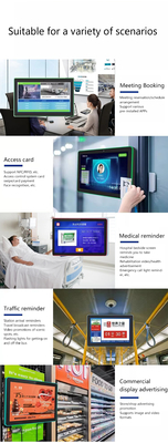 Tablette PC Android POE NFC à écran tactile de 8 pouces pour entreprise, montage mural, avec affichage numérique et éclairage LED, système de réservation de salles de réunion