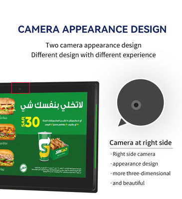 Tablette PC Android professionnelle murale de 101 pouces avec barre lumineuse LED pour affichage des horaires de conférence