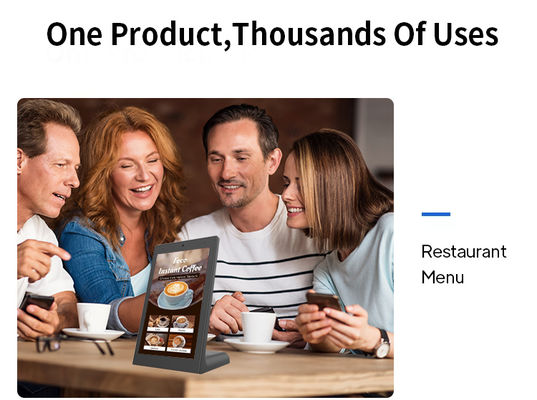 Tablette Android de bureau en forme de L de 13,3 pouces RK3568, borne libre-service POE pour entreprise, restaurant, commande